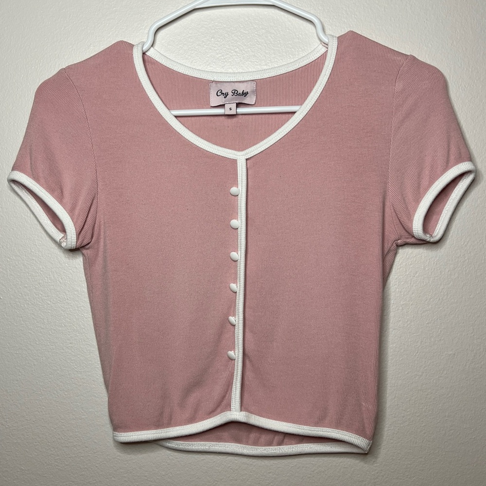 RARE Crybaby Nicolette Button Top